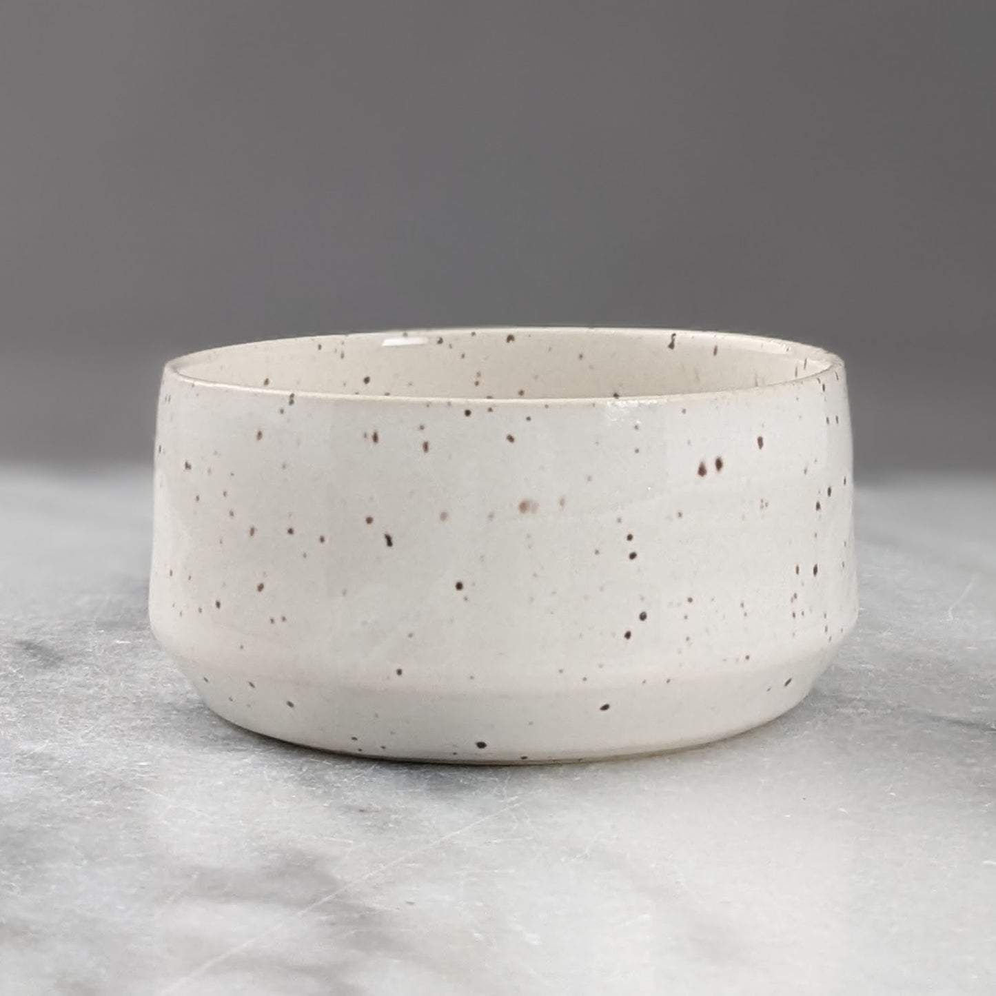 Small White Speckled Dish