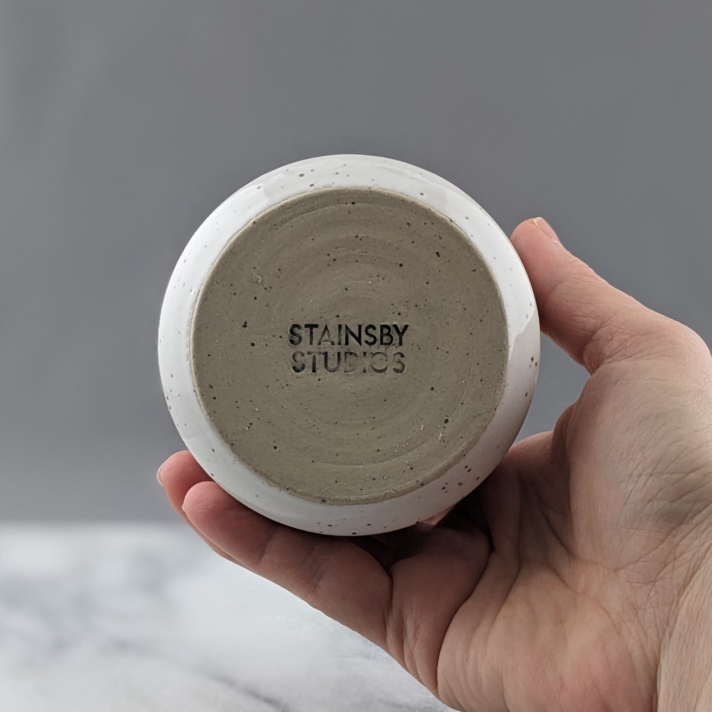White Travel Mug