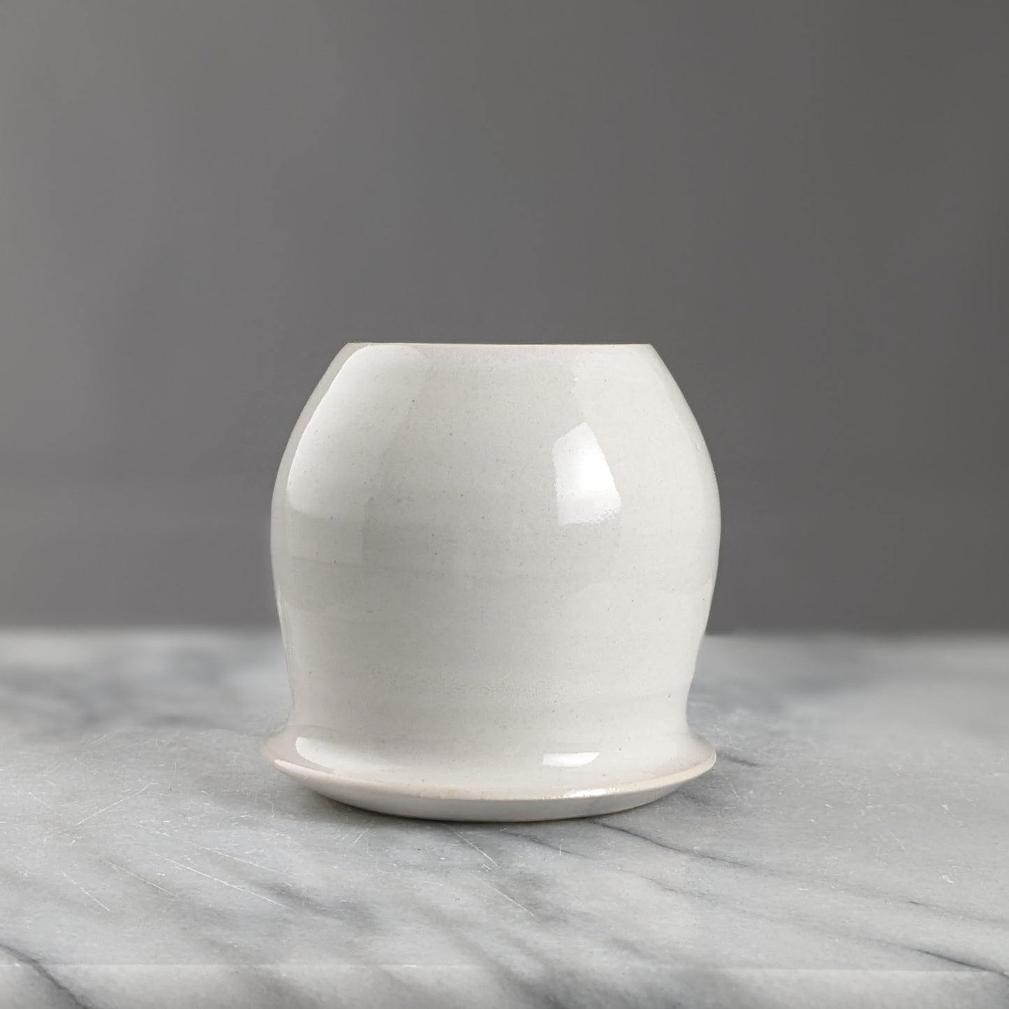 One-of-a-Kind White Vase Trio